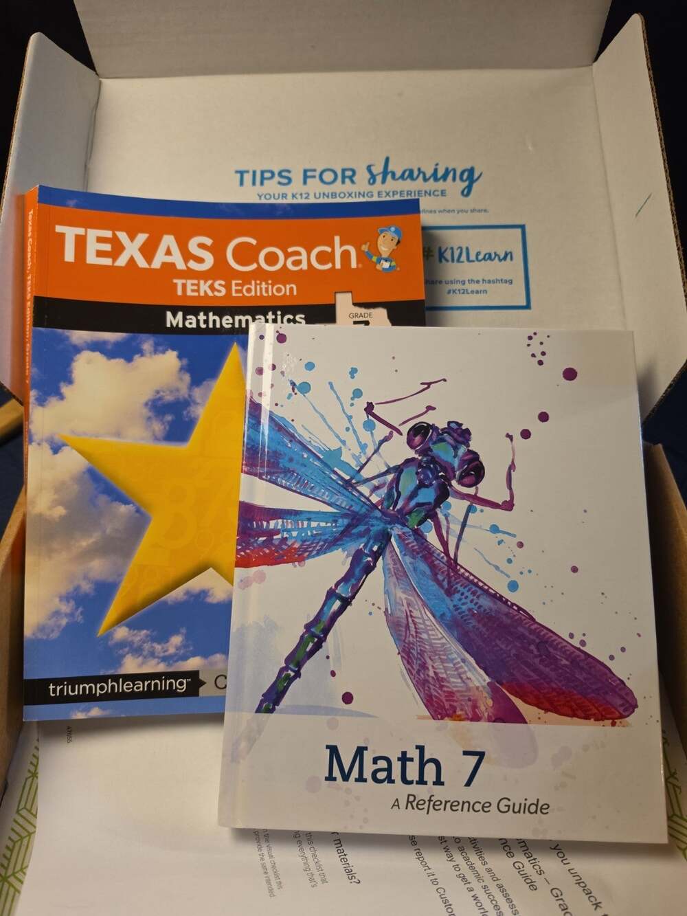 7th Grade Math Textbook Lot Texas Coach TEKS Edition & Math 7 Reference Guide... - Picture 1 of 2